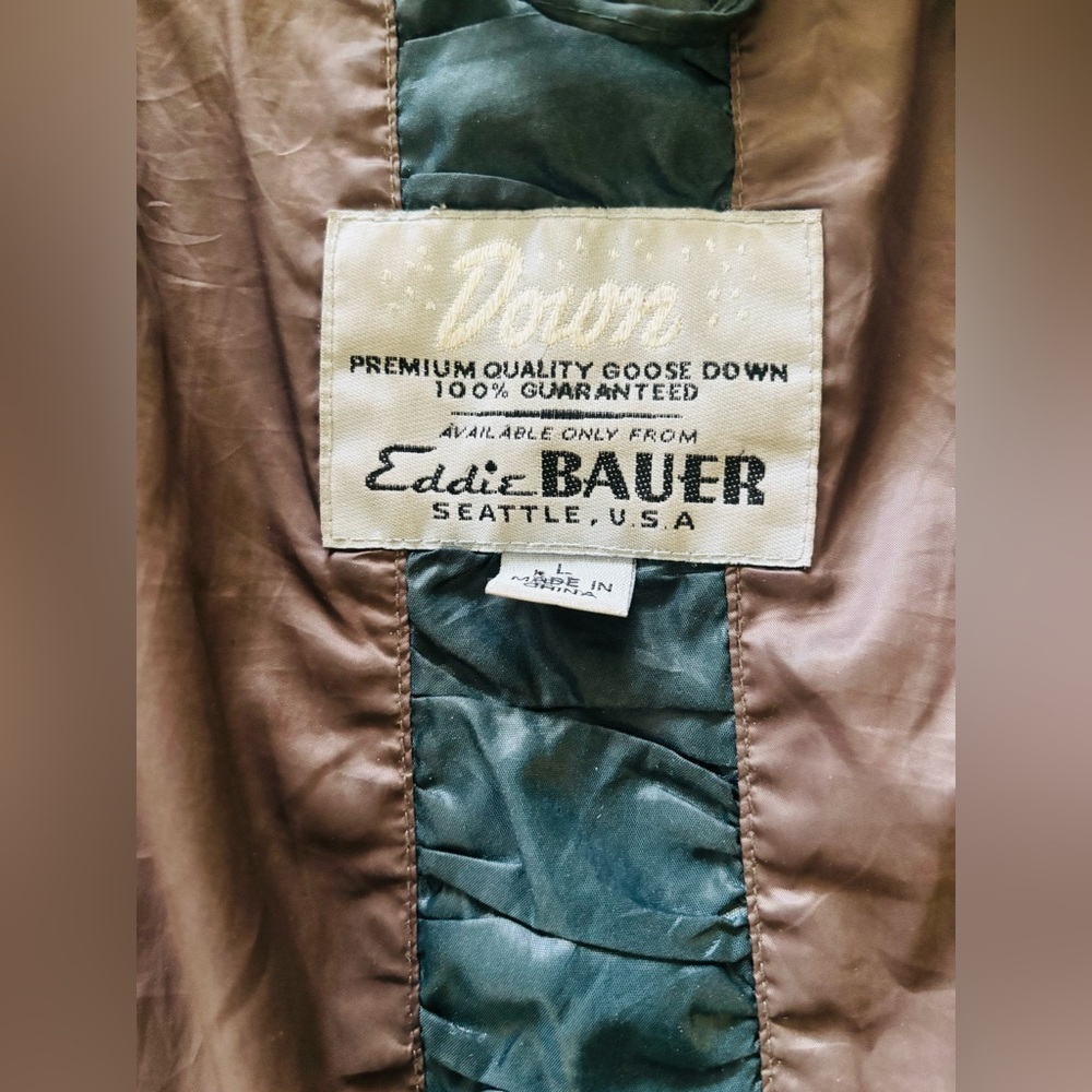 Eddie Bauer Stine Down Parka Deep Teal 550 Fill Premium Goose Down Size: Large - Picture 8 of 10